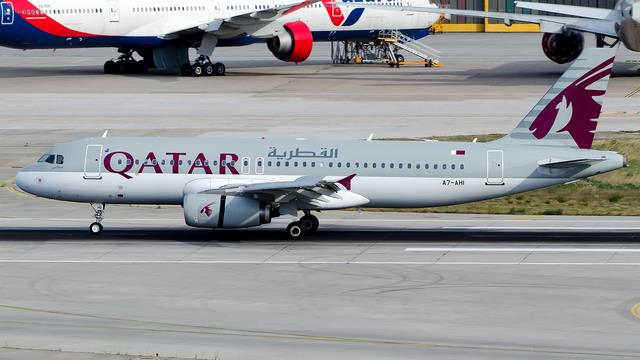 A7-AHI:Airbus A320-200:Qatar Airways